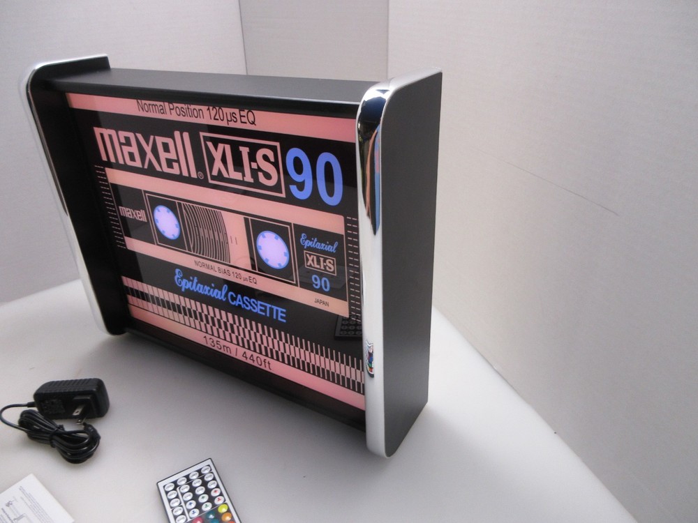 Maxell Cassette tape LED Display lighted sign lightbox Wall Light