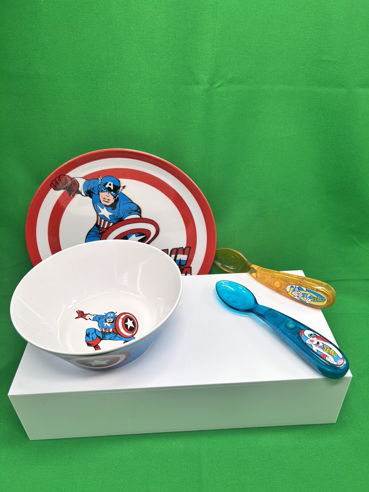 Captain America-Marvel Themed Children’s Dish 2 pc Set