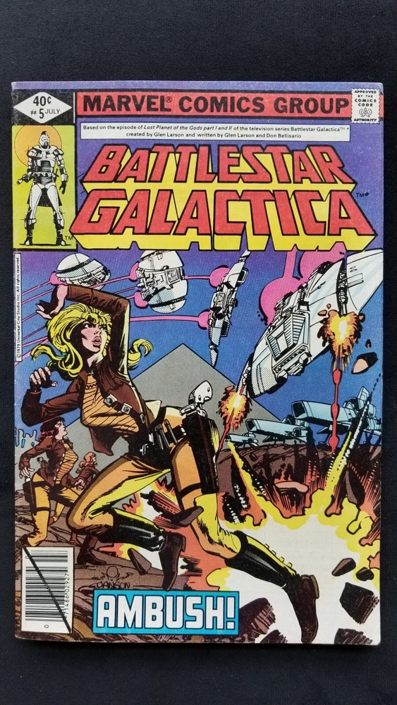 Battlestar Galactica #5 Direct 1979 TV Lorne Greene Walt Simonson Marvel Comics