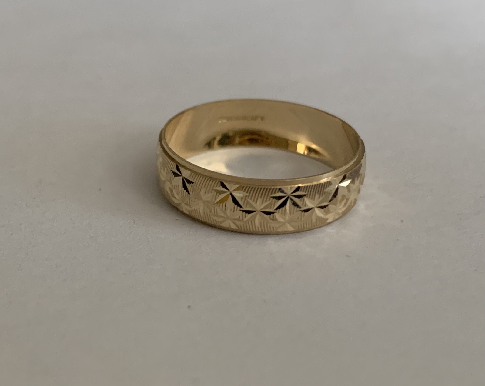 14K yellow solid Gold band Ring Men's Women's Wedding Engagement 6mm size 5-13