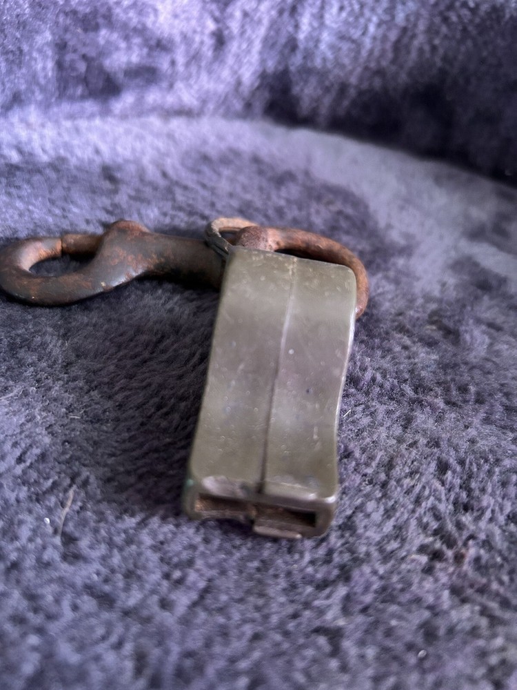 Vintage WW2 US Navy Whistle and Trigger Hook