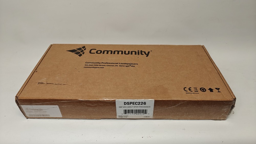 Community dSPEC 226 DSP 2 IN X 6 Out Speaker Processor