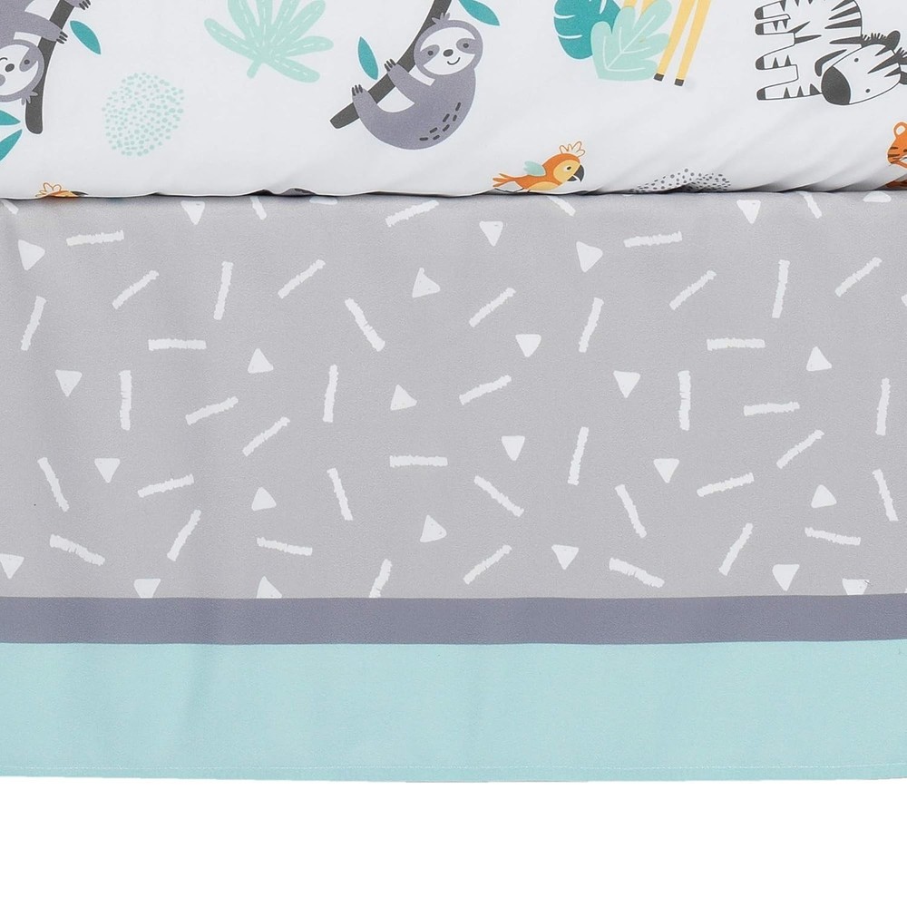 Mighty Jungle 3Piece Crib Bedding Set, Multicolor 283003V