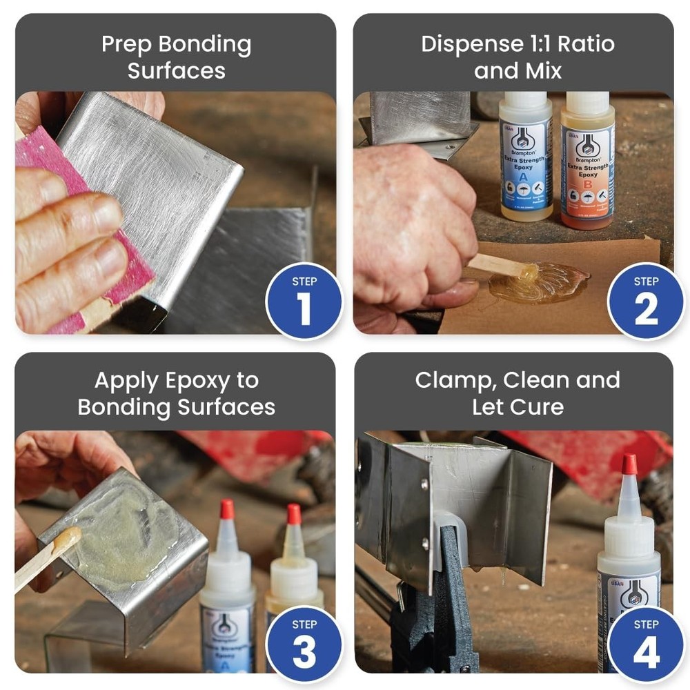 Brampton Impact-Resistant 2-Part Epoxy - 20 Min Work Life, Multi-Surface Use