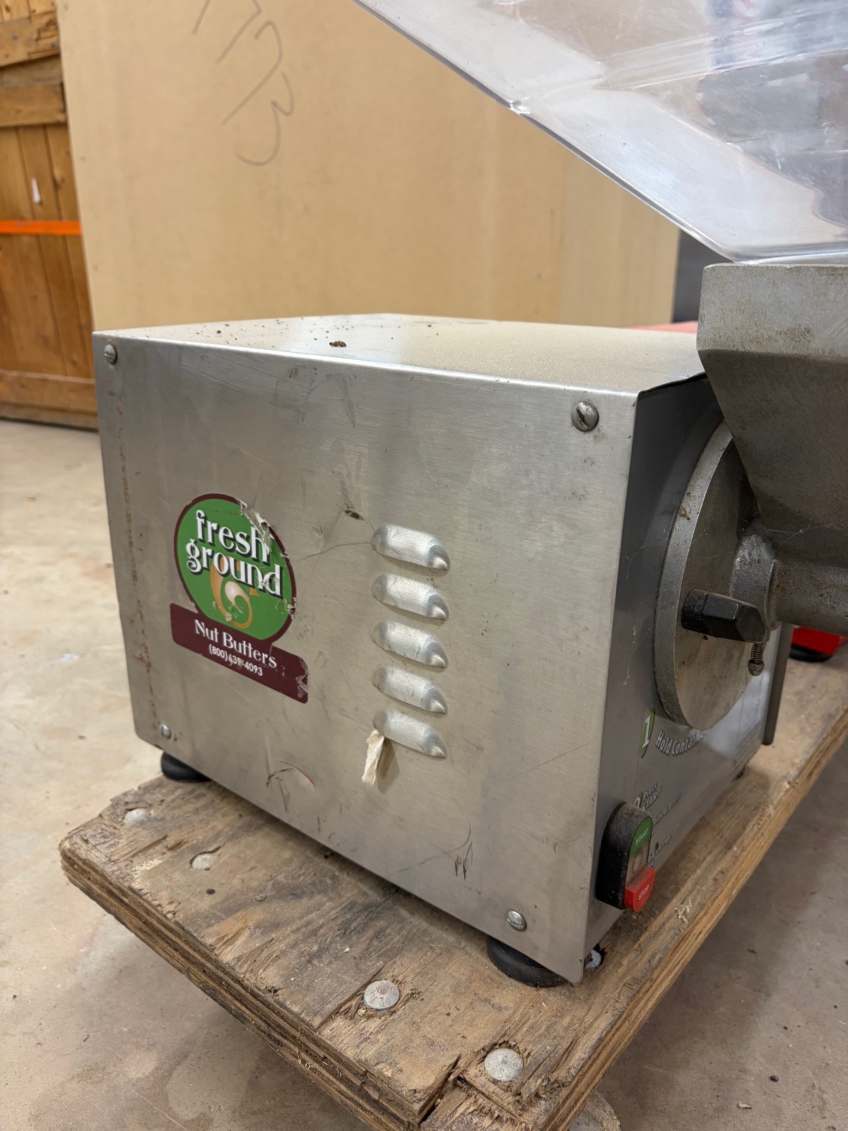 Olde Tyme Stainless Steel Nut Mill PN2 Peanut Butter Grinder Almond Cashews 115v