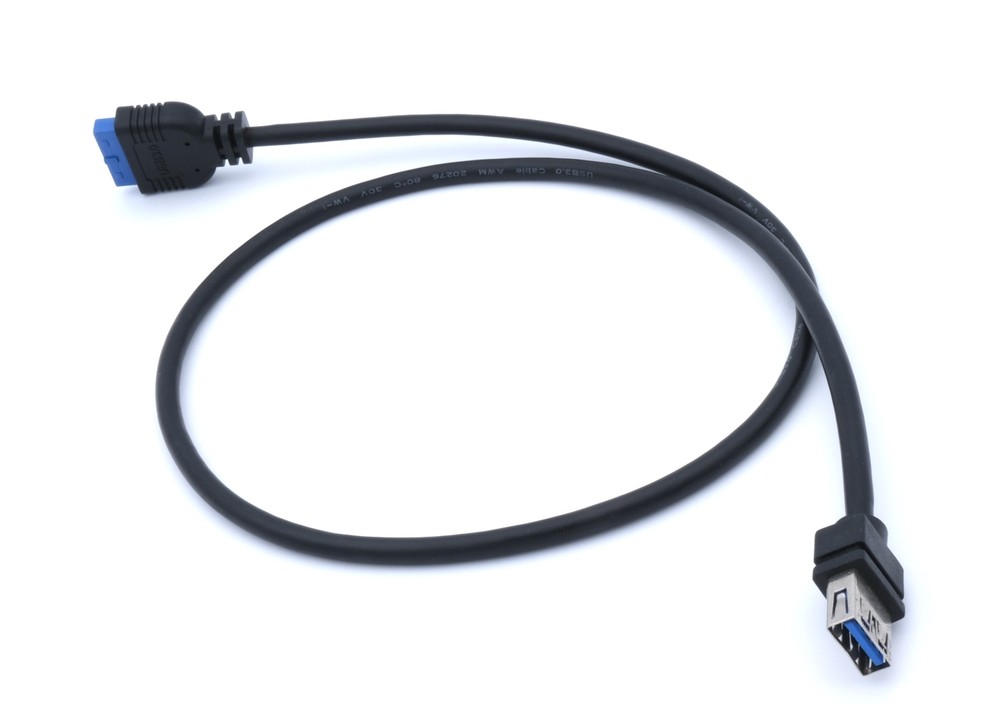 USB 3.0 Panel Mount to 20 Pin Motherboard Header Cable 60cm Front Panel