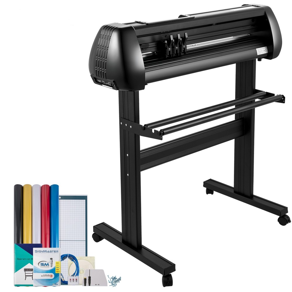 28" Vinyl Cutter Machine Cutting Plotter Bundle SignMaster Floor Stand