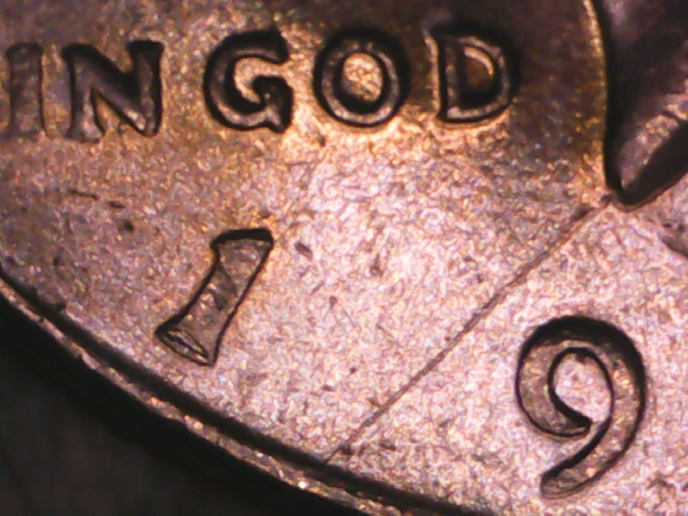 1996 P KENNEDY HALF DOLLAR ERROR DIE CRACK K-49