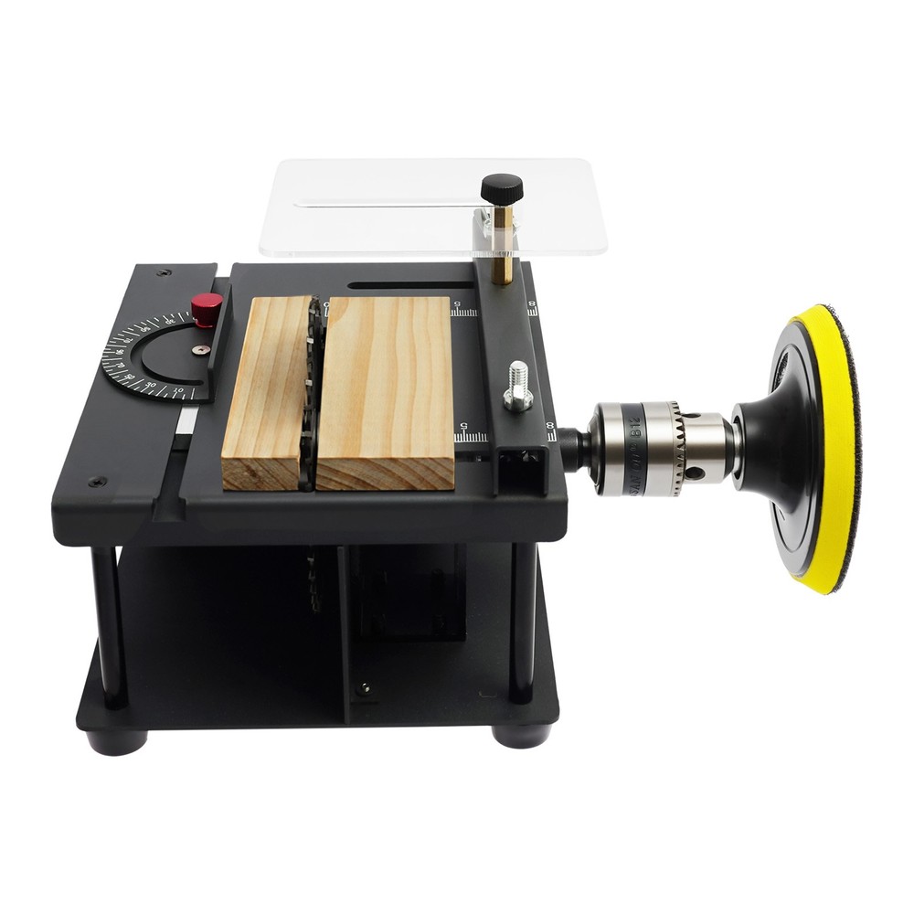 Table Saw with Sandpapers, Multi-functional Desktop Table Saw, Mini Table Saw