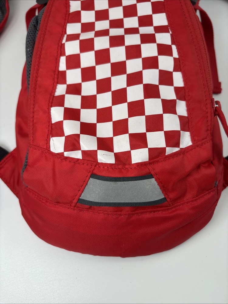 CamelBak Red Check Mini M.U.L.E. Kids' Hydration w/ Bladder Hiking Backpack