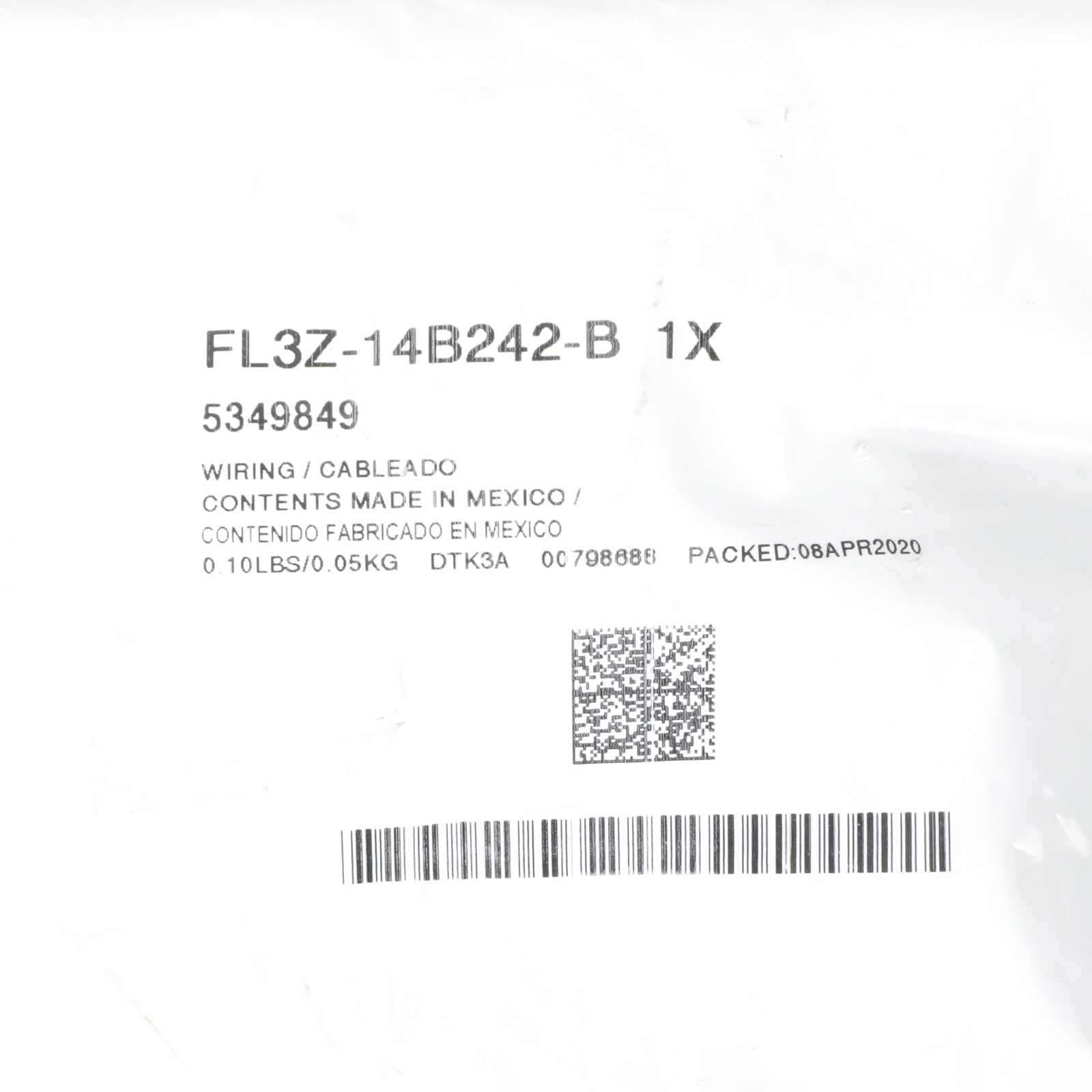 NEW OEM Ford 2015-2017 F-150 Ambient Air Temp Sensor Harness FL3Z-14B242-B