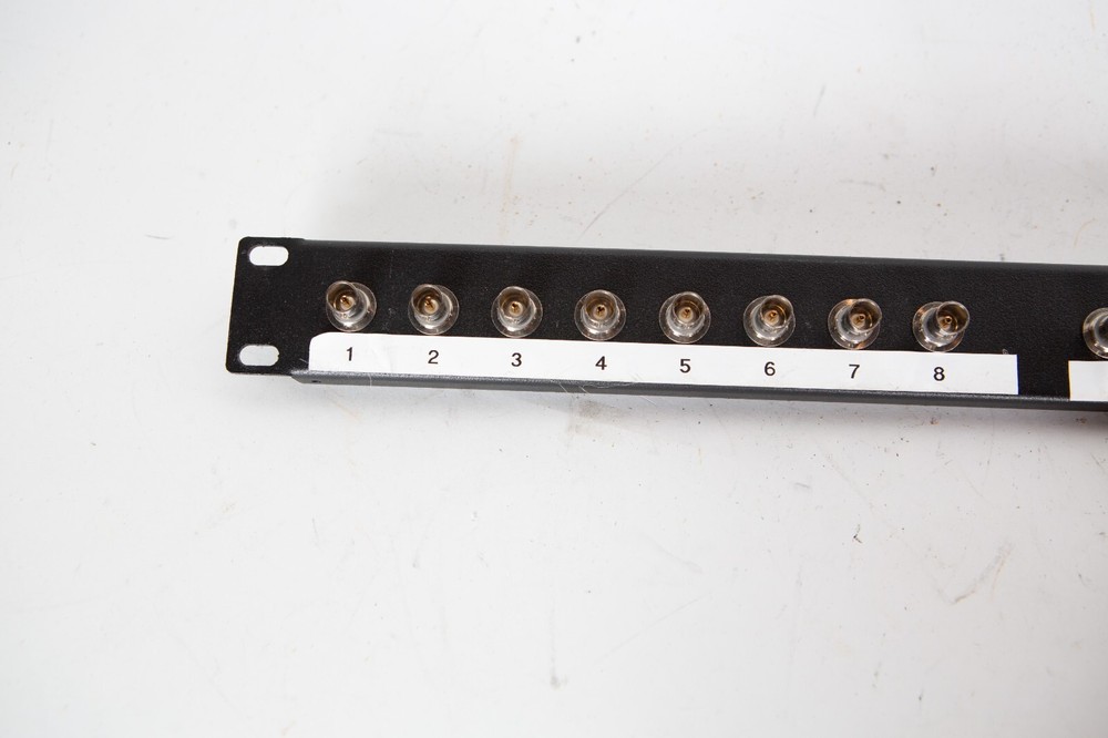 16XB Black Rackmount BNC Panel