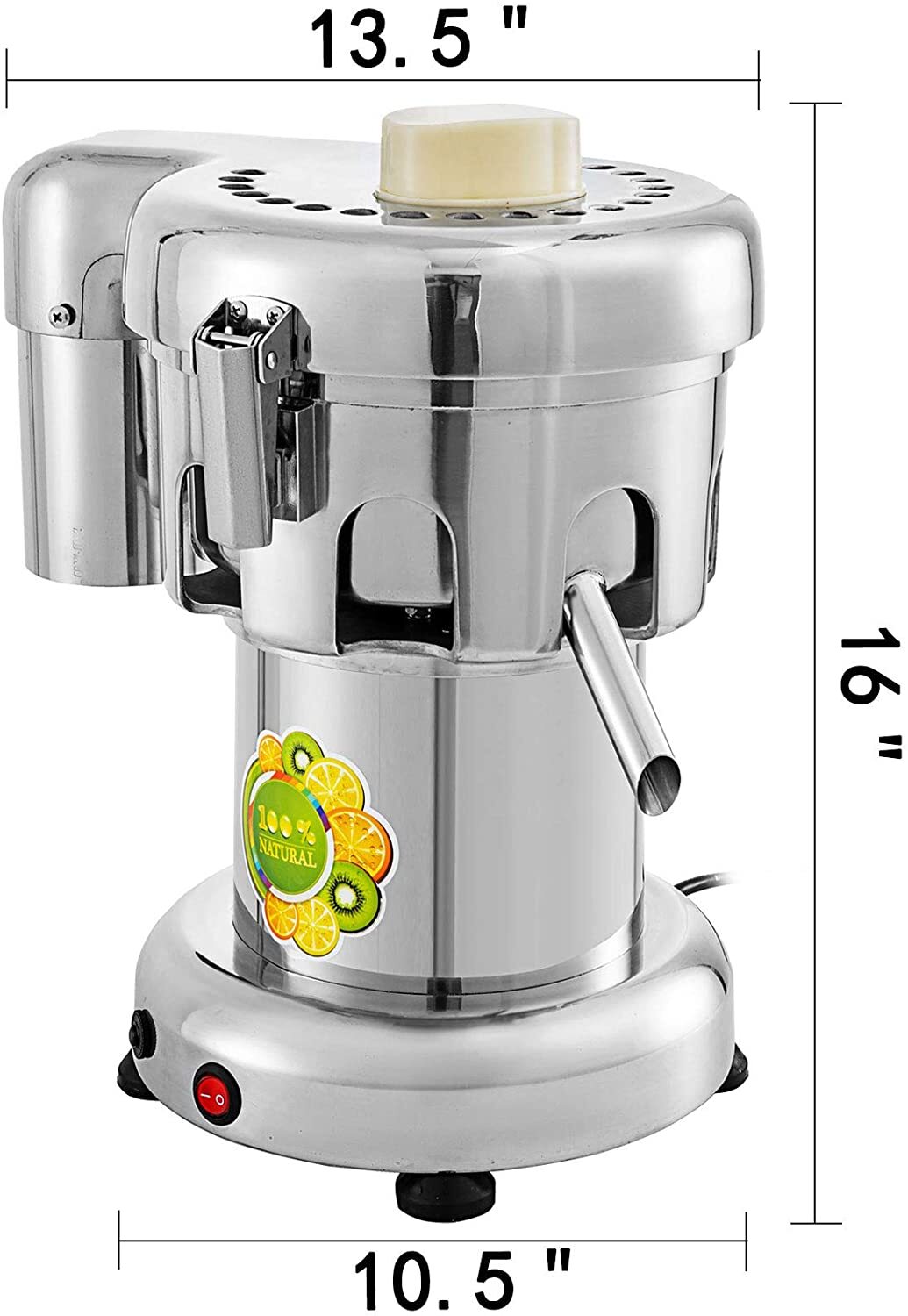 VEVOR Commercial Juice Extractor Centrifugal Juicer Machine Heavy Duty 370W