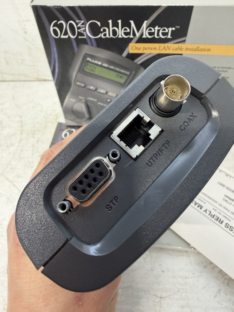 Fluke 620 LAN Cable Meter USED & WORKS Tested Fully Functional With Case & Box!