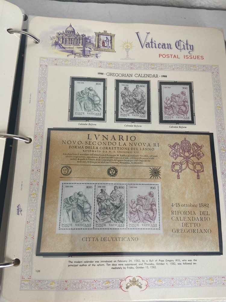 Joystamp: Awesome White Ace Vatican City Album Pages Mint Never Hinged