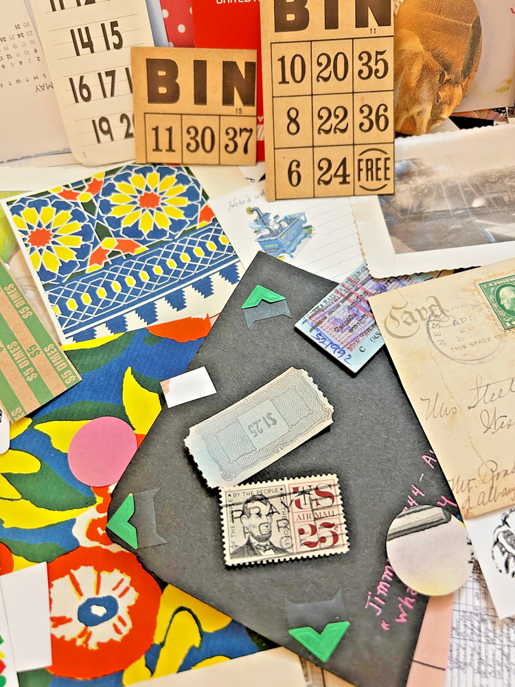 Junk Journal, scrapbooking, Collage Paper Ephemera Kit