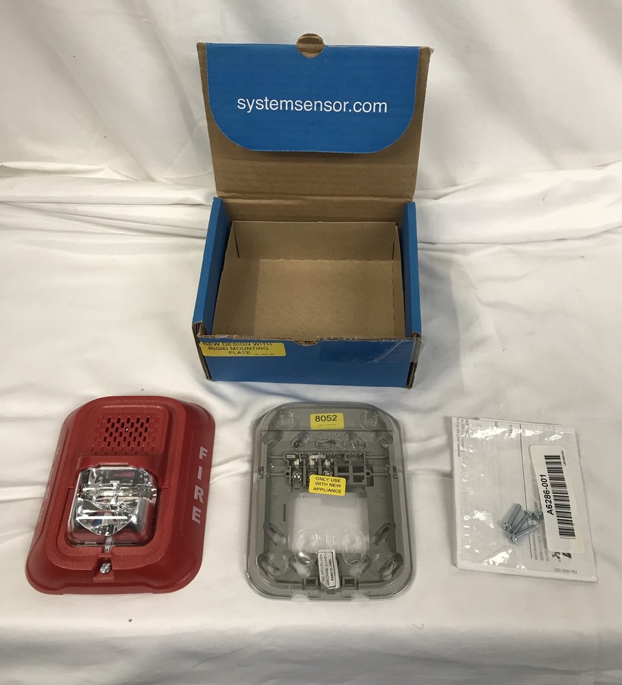 System Sensor P2RL Wall Horn Strobe Red 