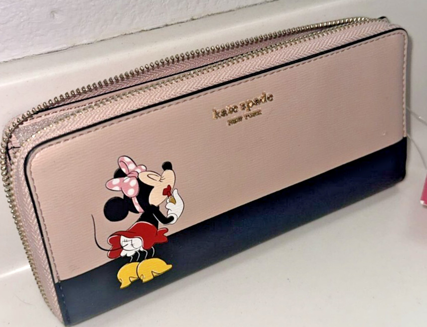 ^New Kate Spade Disney Minnie Mouse Novelty Slim Continental Wallet **pls read