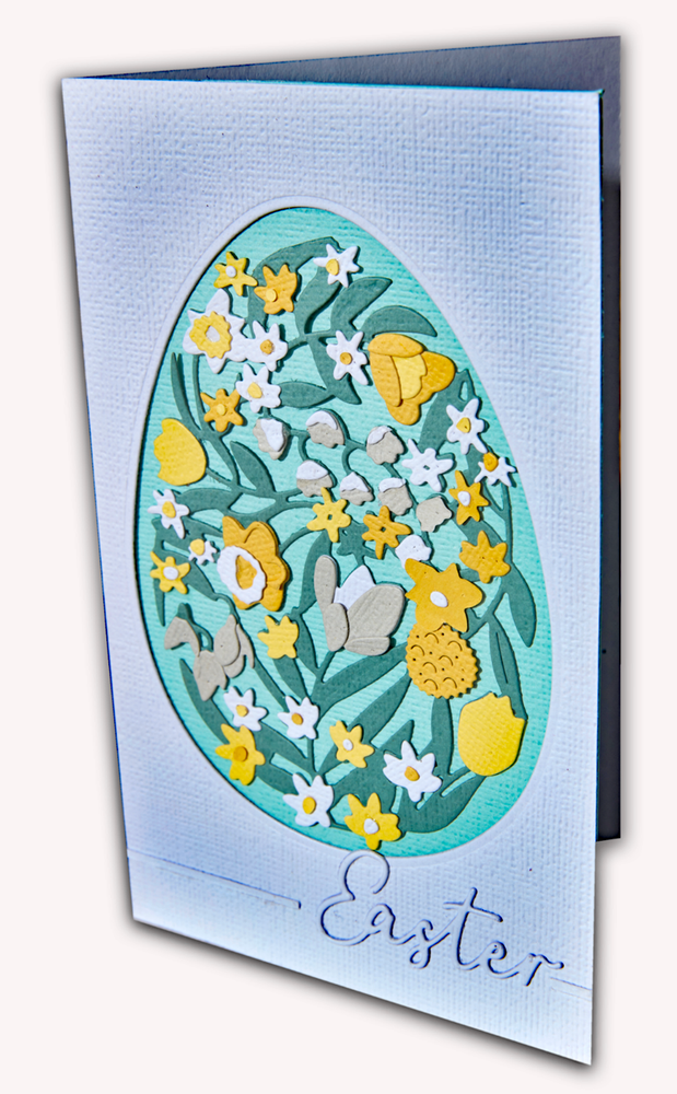 Sizzix Thinlits Intricate Floral Easter Egg 15pc #665818 Retail $20.99 Rushforth