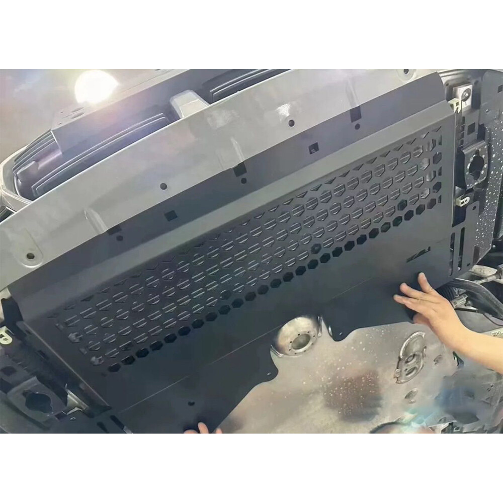 New Oil Cooler Skid Plate Underhood Shield For BMW G80 M3 G82 M4 Hexagonal Hole