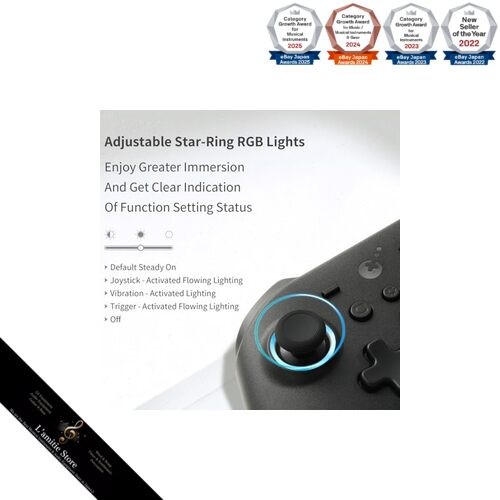 GuliKit KK3 PRO Wireless Controller Black Compatible with PC/Switch/Android/iOS