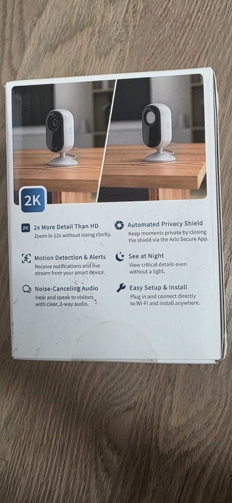 Arlo Essential Indoor Camera Wired 2nd Gen