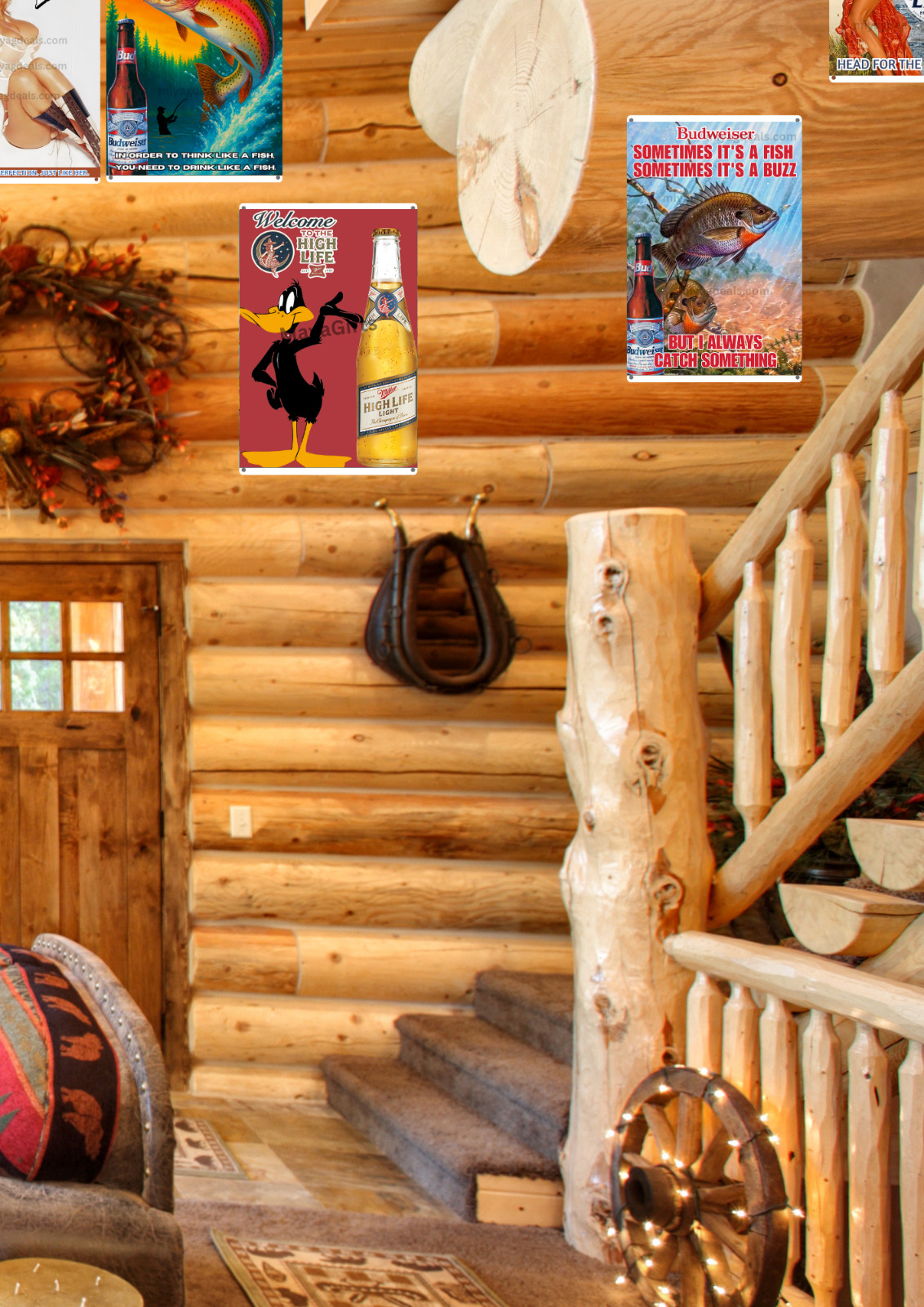 Miller High Life Metal Sexy Cowgirl Mancave Bar Wall Decor Beer Sign Read Des..