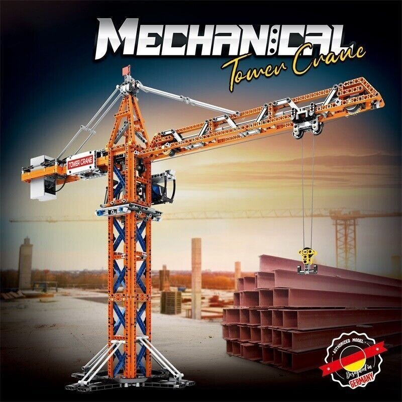 1288PCS Remote Control Tower Crane MOC 22013 Model Building Blocks Bricks Toys