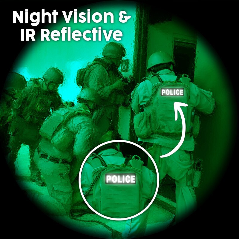 Fire Patch – Ultra Reflective Hook and Loop Patch for Tactical Vest