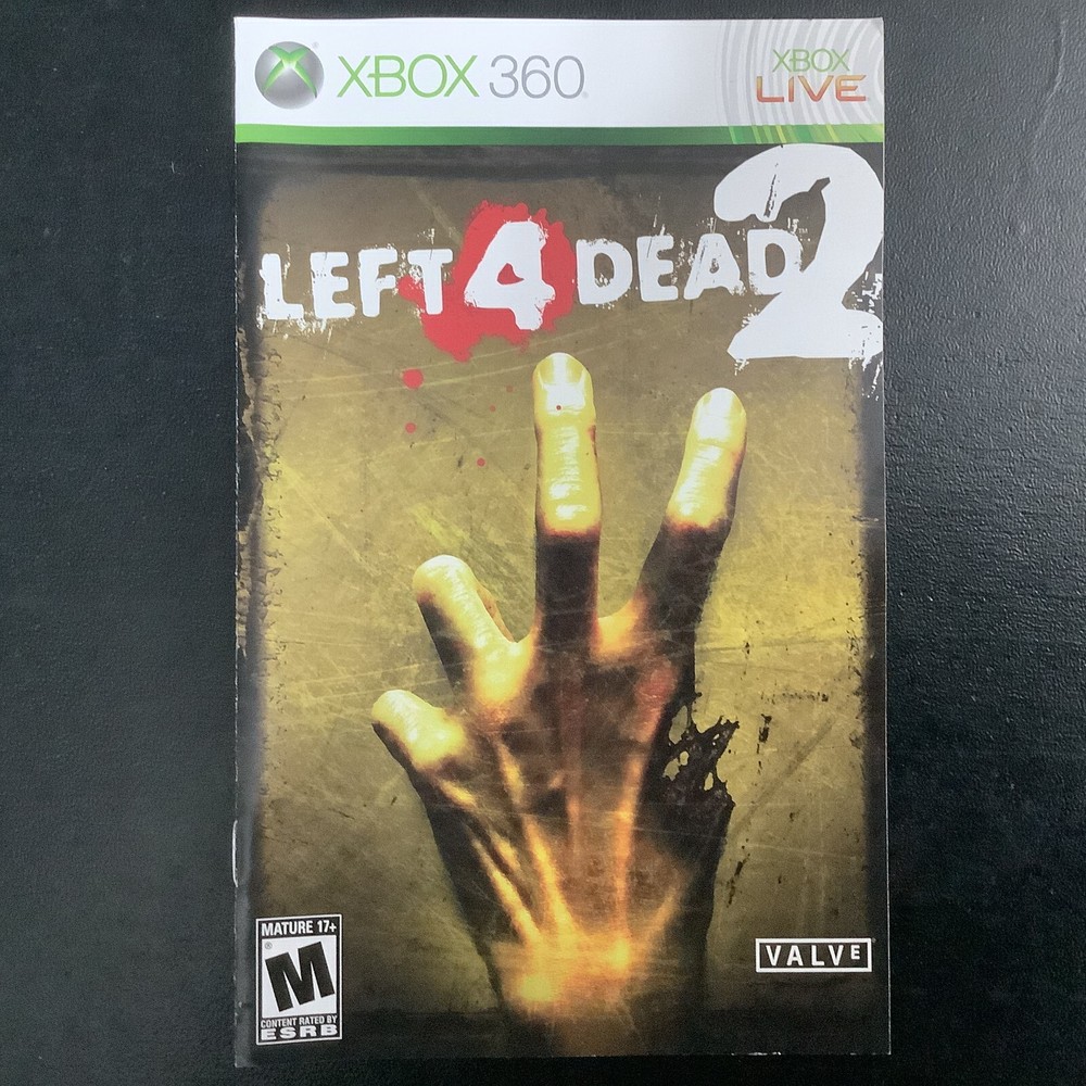 Left 4 Dead 2 Microsoft Xbox 360 Instruction Manual Only