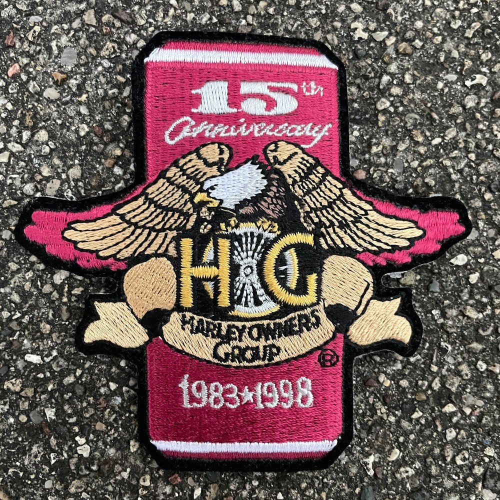 Harley Davidson HOG 15th Anniversary Patch 1983-1998
