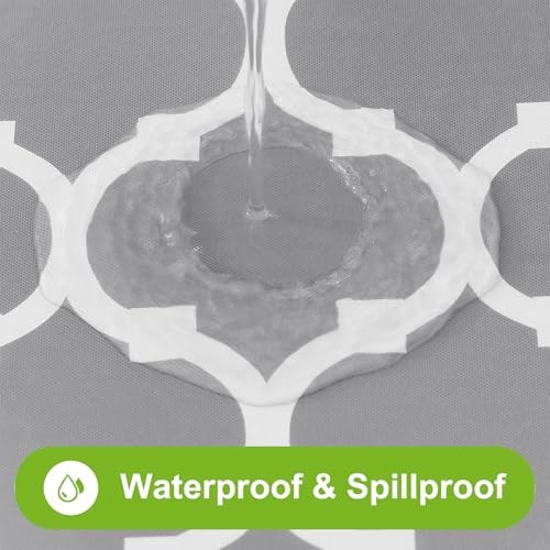 Rectangle Picnic Table Cover, Waterproof Elastic 72" x 30" (Rectangular) Grey