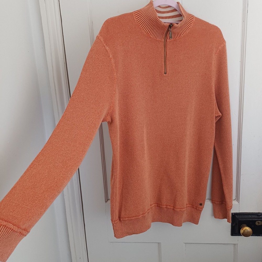 White Stuff 1/4 Zip Jumper Organic Cotton Size L