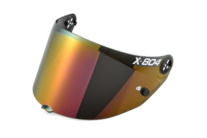 Red iridium visor for NOLAN X-804RS