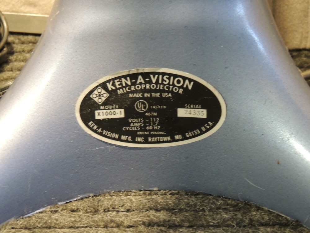 Ken-A-Vision Microprojector X1000-1