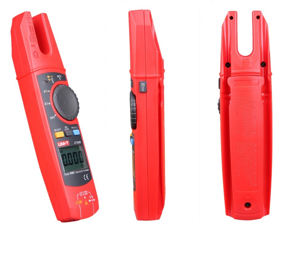 UT256B Voltmeter 200A Fork Clamp Meters DC Current Capacitance NCV Tester Tool