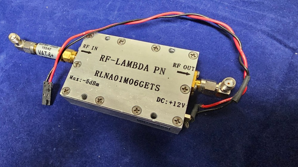 1 ETS-LINDGREN RF-Lambda RLNA01M06GETS Low Noise Amplifier  VAT-6+