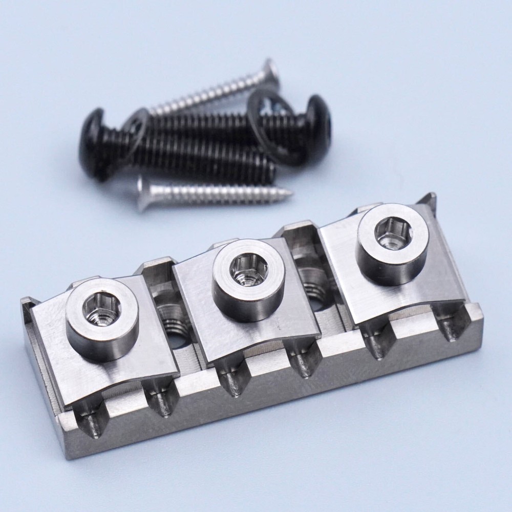 Titanium Alloy Guitar Tremolo System Bridge Locking String Nut Fit Floyd Rose