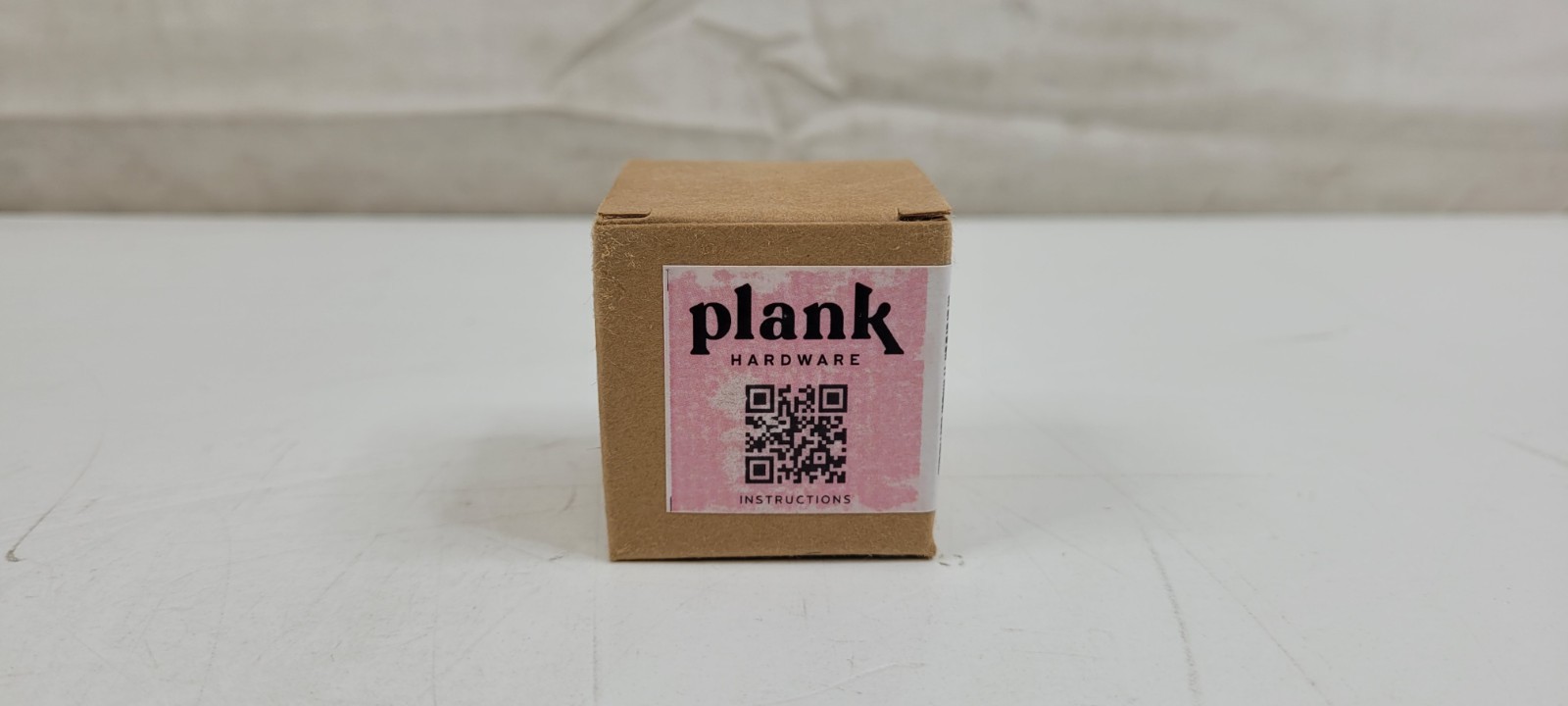 (QTY. 5) PLANK HARDWARE ALVA TUBULAR KNOB CABINET HARDWARE BRASS