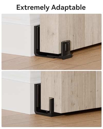 Sliding Barn Door Bottom Floor Guide, Adjustable U Shape Wall Mount Shape