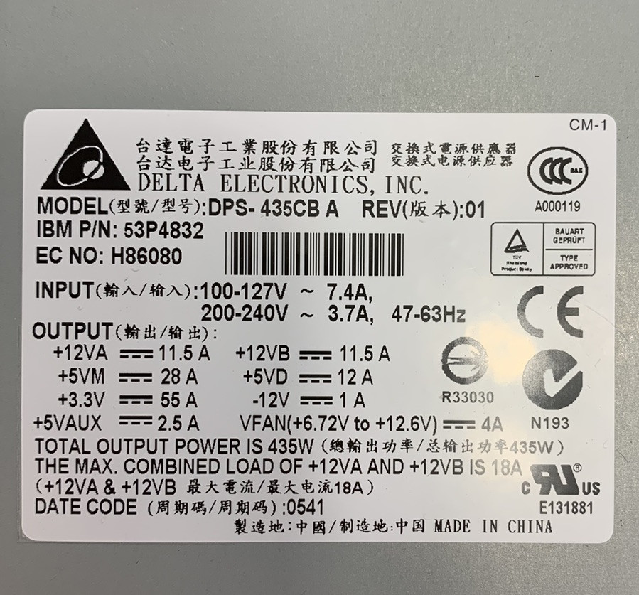 Delta Electronics DPS-435CB A 435W Power Supply