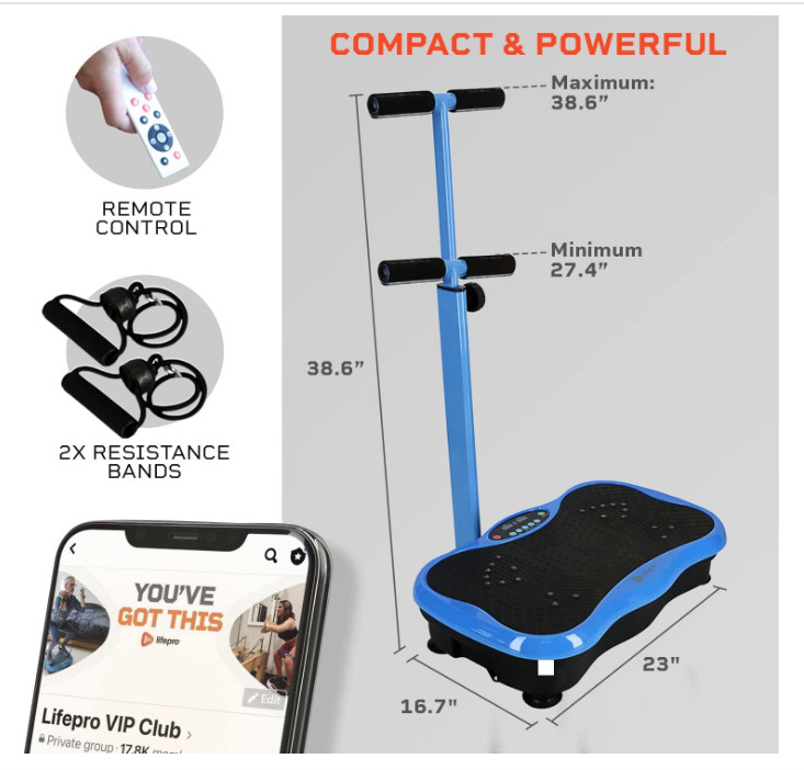 Lifepro Vibration Plate Exercise Machine with Acupoints for Full Body Workout