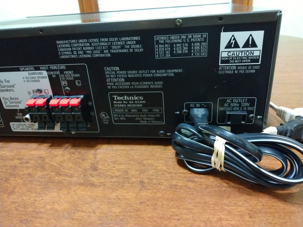 Technics SA-EX300 Stereo Receiver Tested And Working No Remote