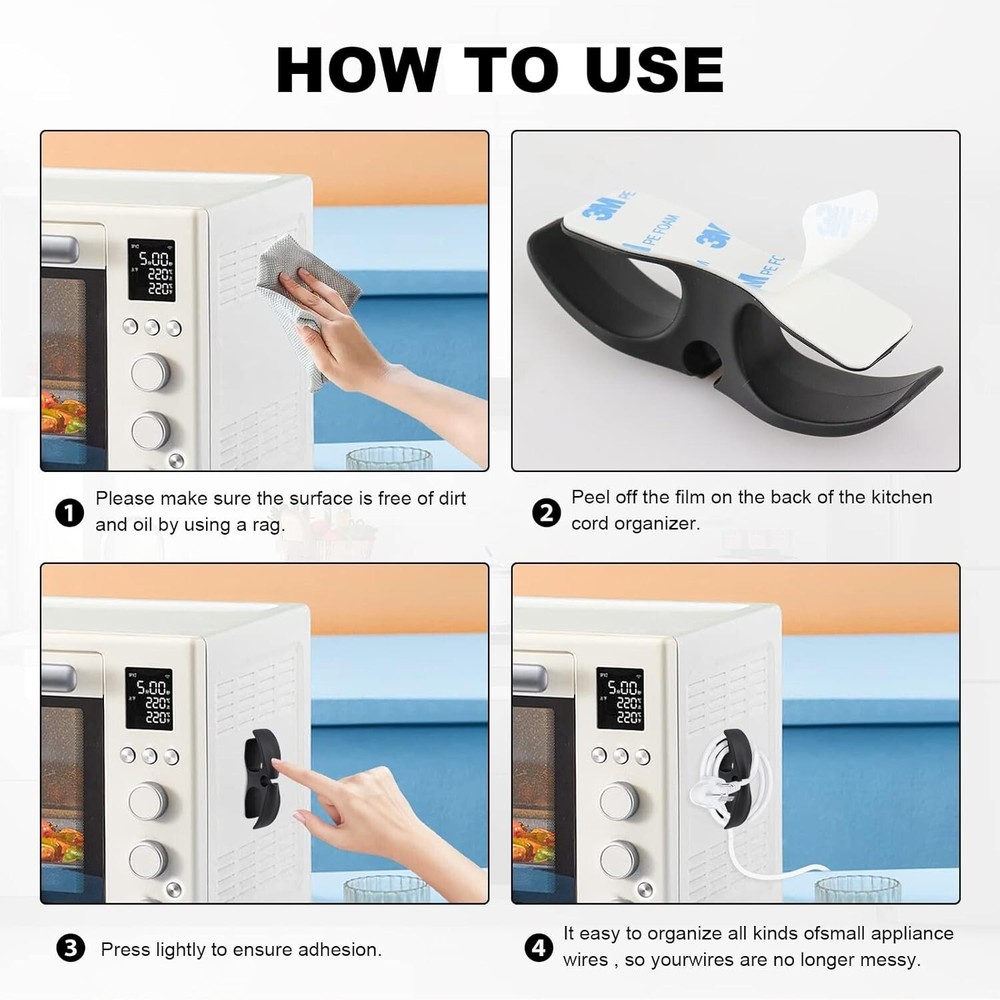 Cord Organizer for Appliances, 5 Pack