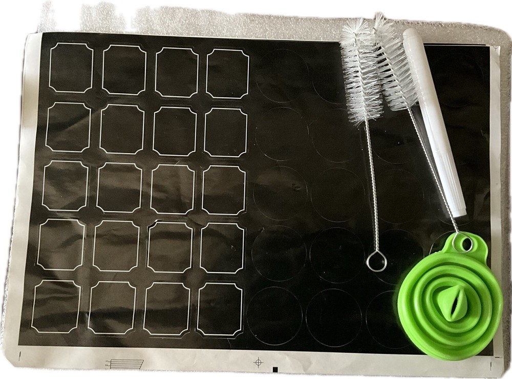 30 Pcs. Glass Square Bottles 4 Oz
