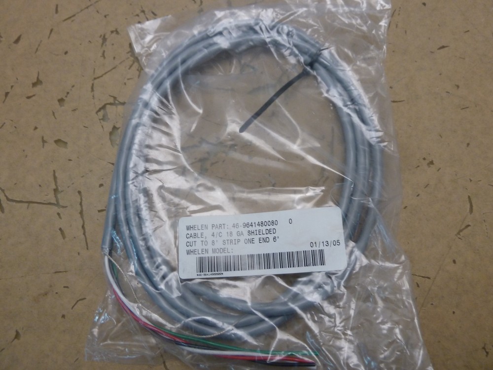 Whelen 46-9641480080 cable 4/c 18 ga shielded [2*E-38]