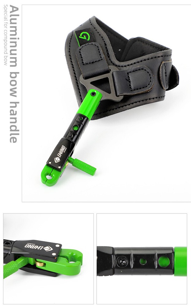 Adjustable Archery Wrist Release Aids Strap Compound Bow Trigger Caliper Hunting
