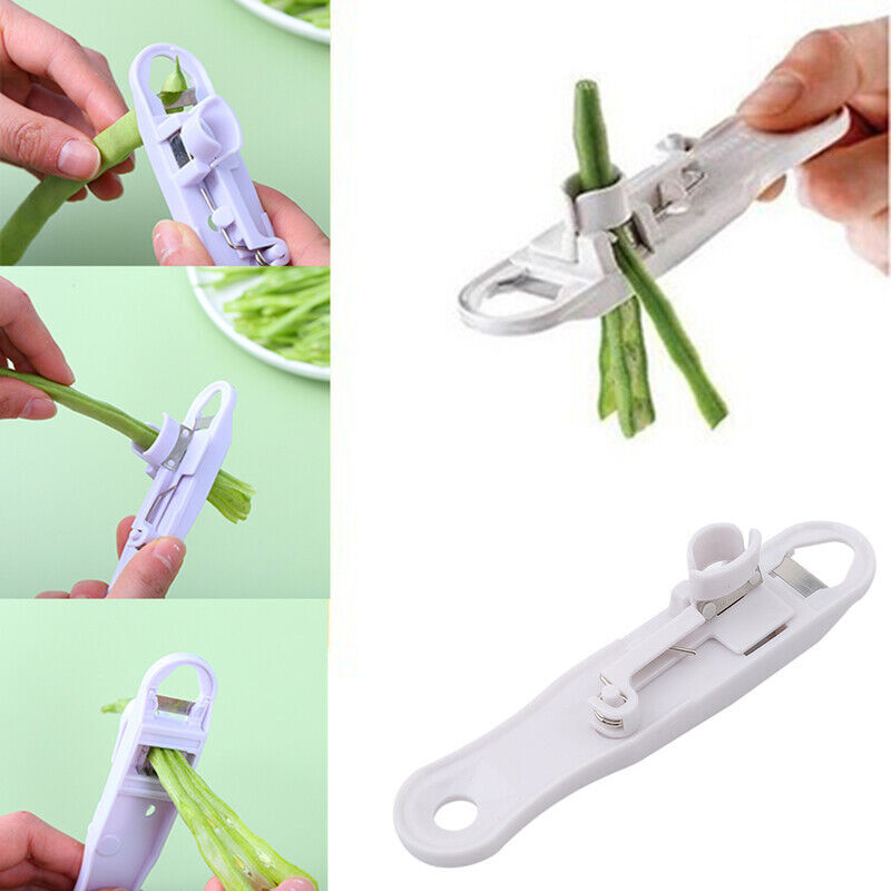 New Runner Green Bean Slicer Cutter Bean Stringer Remover Peeler Kitchen Tool