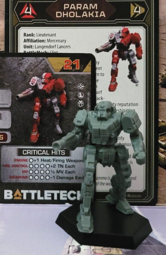 Battletech Clint Mech Pursuit Lance Inner Sphere Miniature