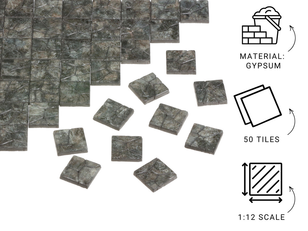 Dollhouse Flooring, Miniature Pavement Bricks, Mini Bricks for Landscaping